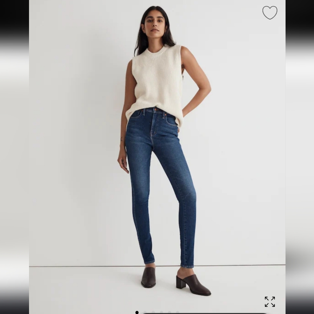 Madewell 10" High-Rise Skinny Jeans . Preowned GUC Sz 23